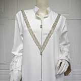 AB393 jalabiya gradient color robe