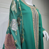 AB415 Embroidered Sequin Jalabiya