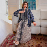 OrientC Embroidered Dress Abaya SMT130