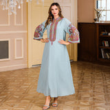 OrientC Rope Embroidered Robe Abaya SMT076