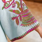OrientC Rope Embroidered Robe Abaya SMT076