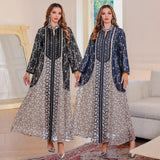 OrientC Embroidered Dress Abaya SMT130