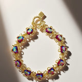 Red Glass Heavy Industry Necklace JA026